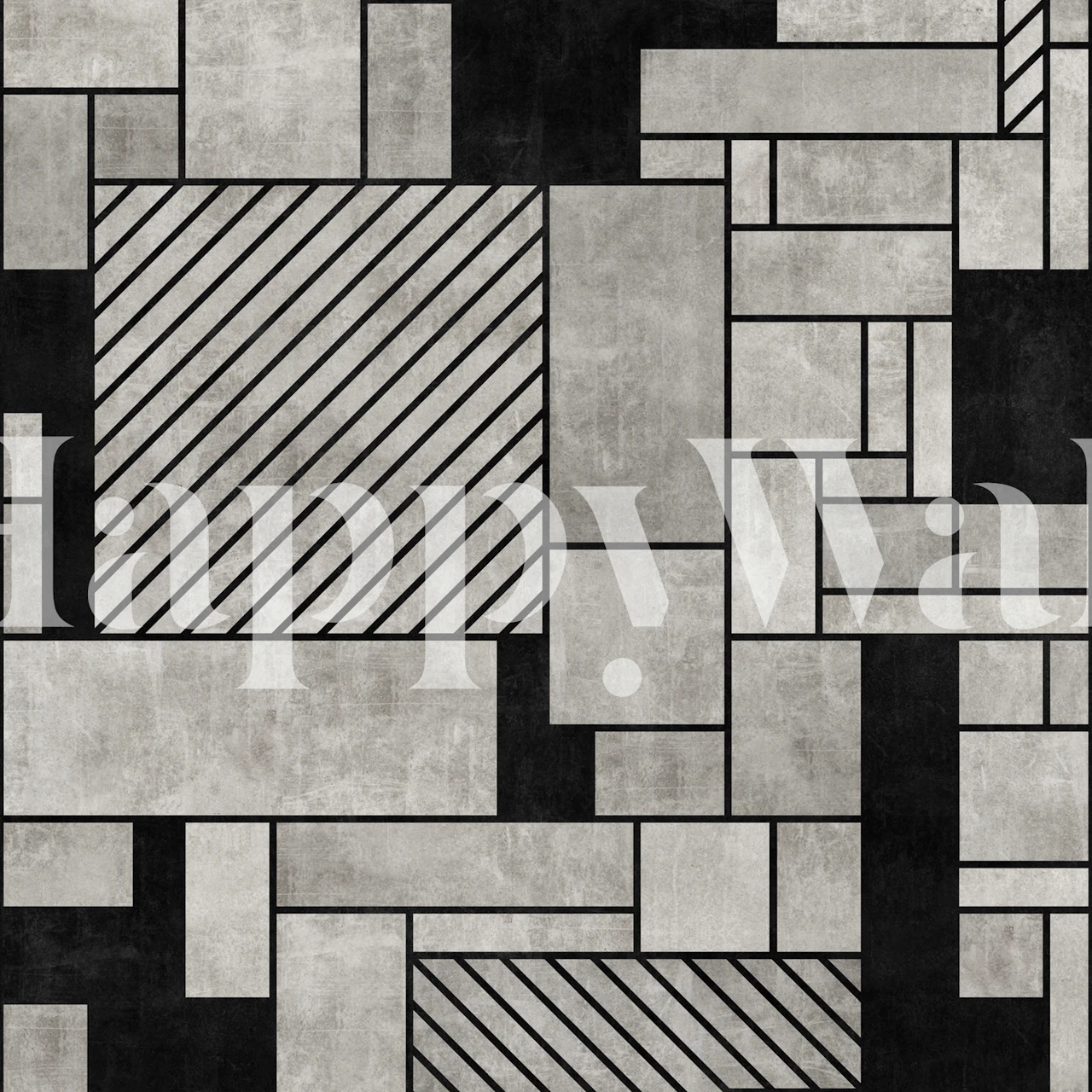 Random Concrete Pattern wallpaper in a stylish room