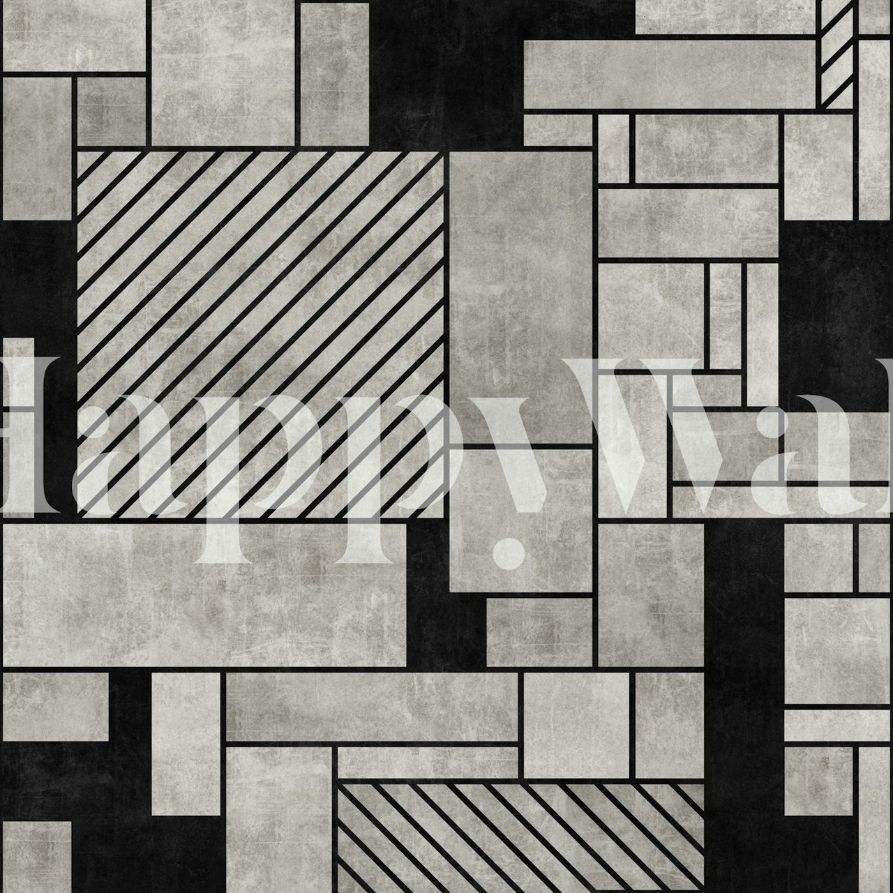 Random Concrete Pattern wallpaper in a stylish room