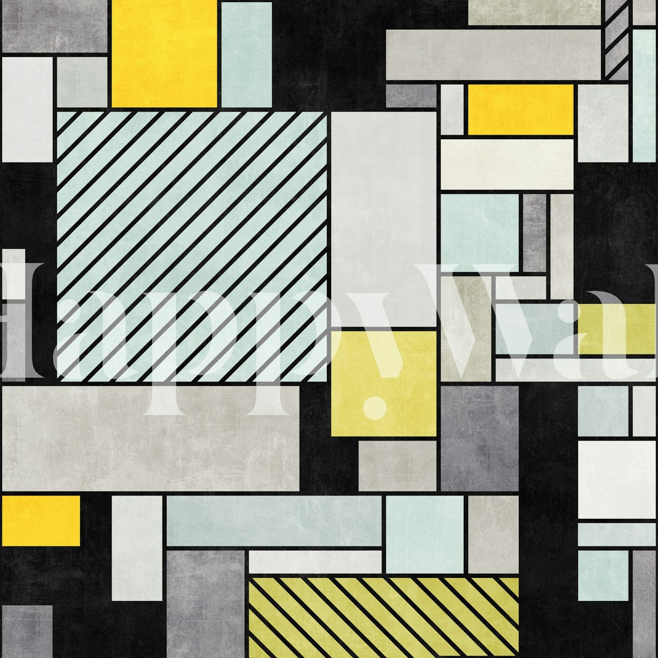 Random Concrete Pattern tapet i et rom