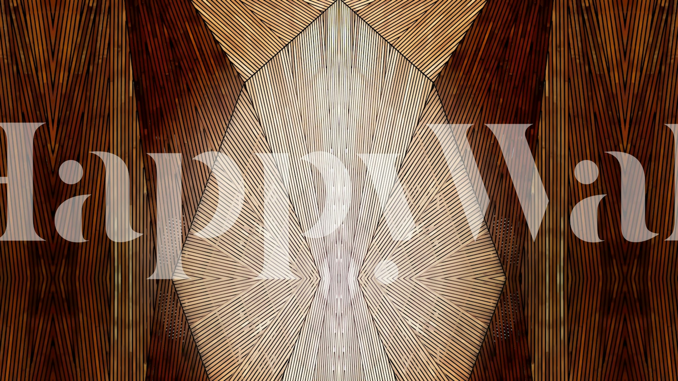 Art Deco Geometric Decor tapet i et rum