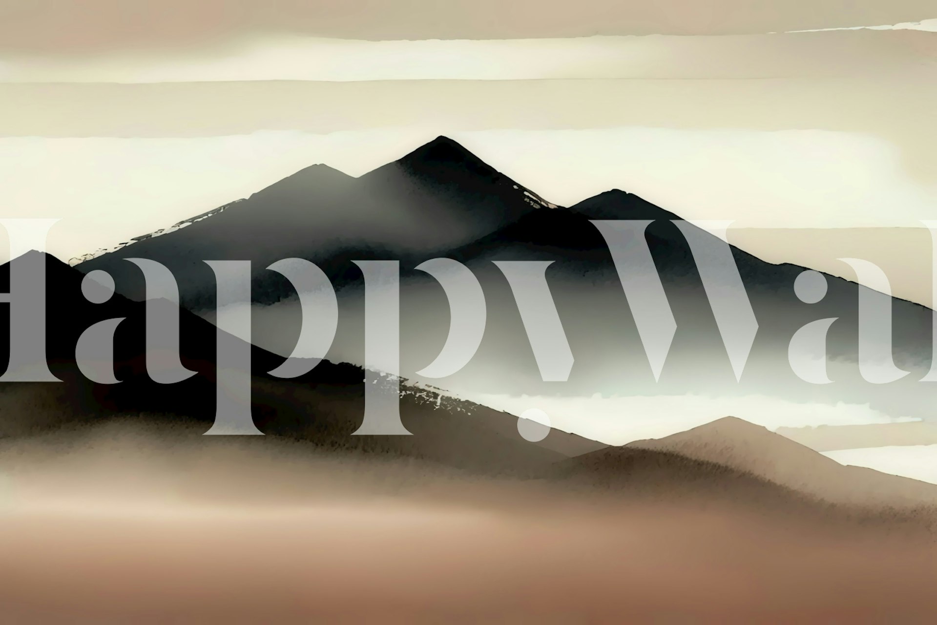 Papel de parede Summit Haze Charm em um quarto