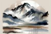 Zen Mountain Reflection ταπετσαρία