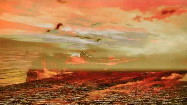 Amber Sunset Seascape