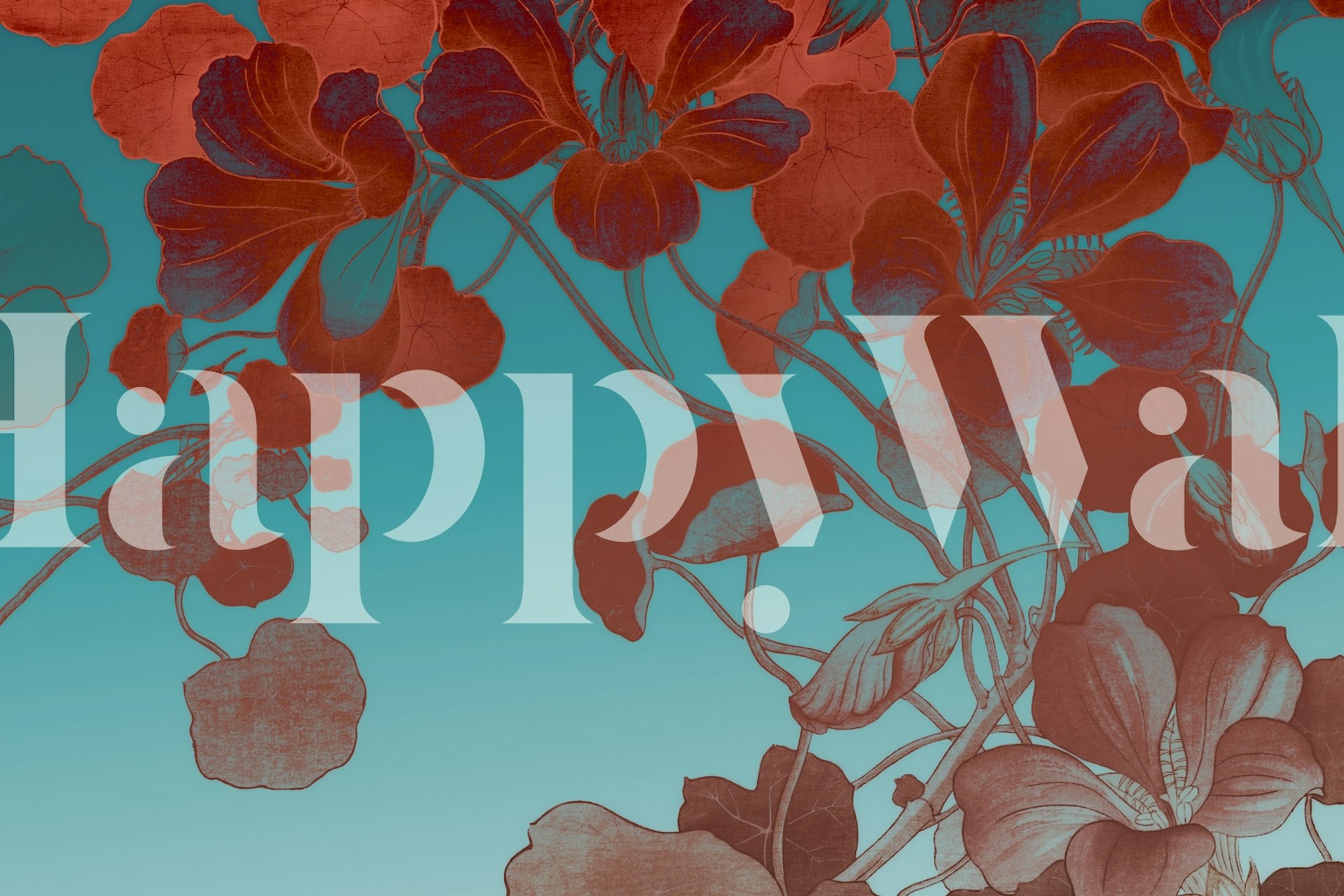 Blossom Elegance wallpaper in a room