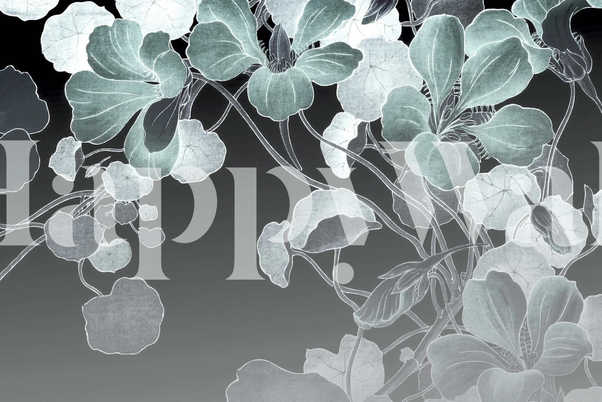 Floral wallpaper design featuring serene petals