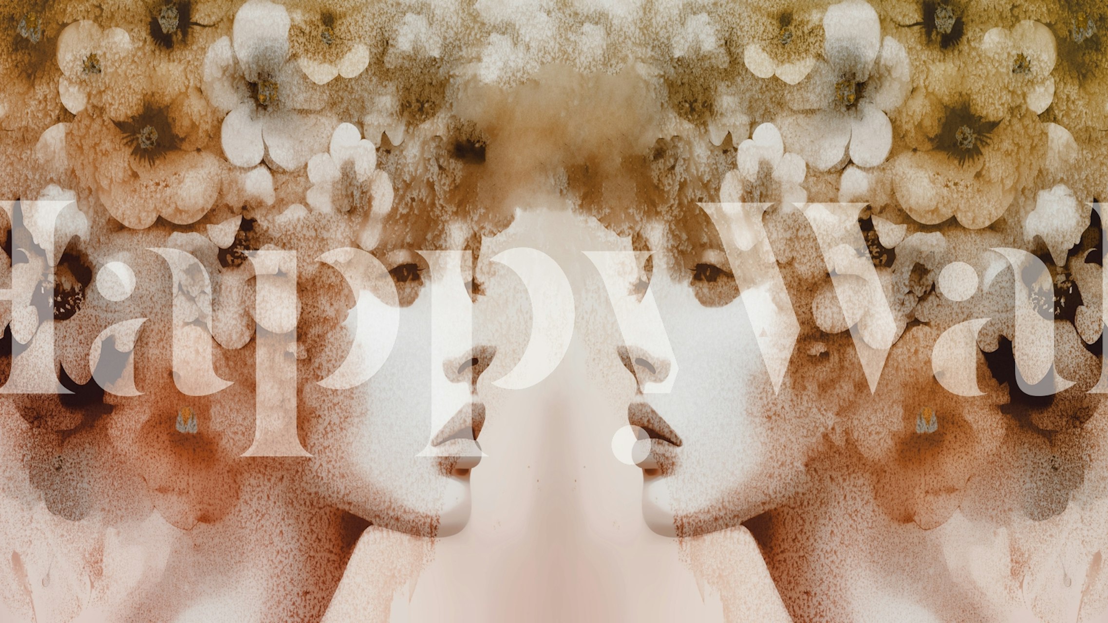 Ταπετσαρία Floral Essence Art σε ένα δωμάτιο