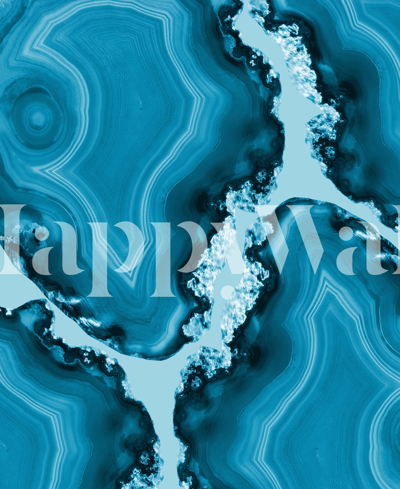 Blue Agate Pattern 1 wallpaper - Happywall