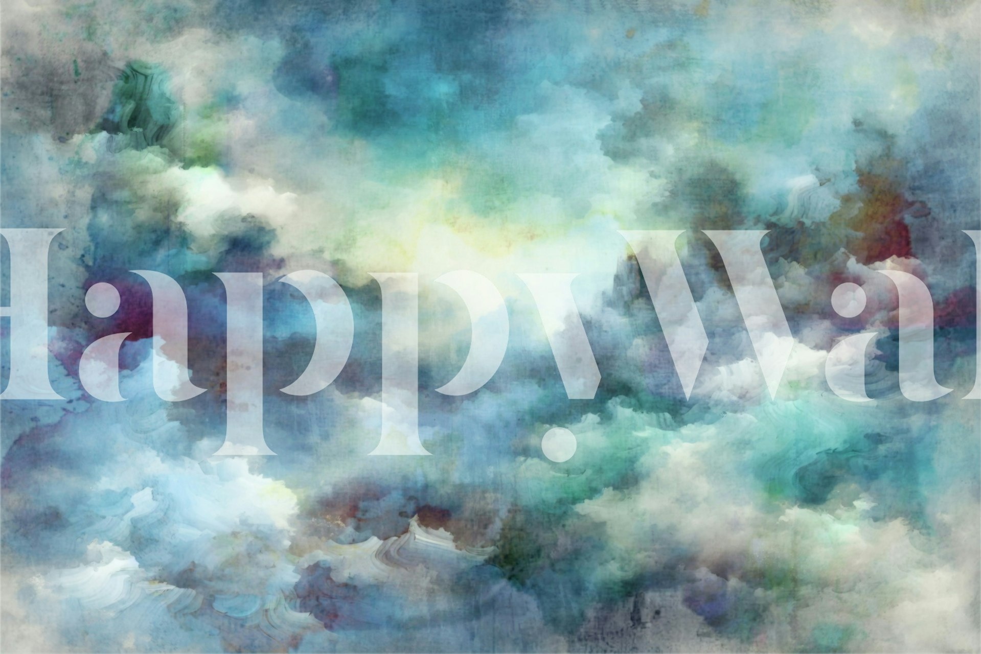 Celestial Dream Hues wallpaper in a room