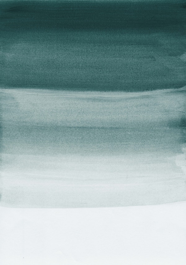 Dark Teal Watercolor 1