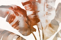 Rustic Banana Leaves Fusion tapet