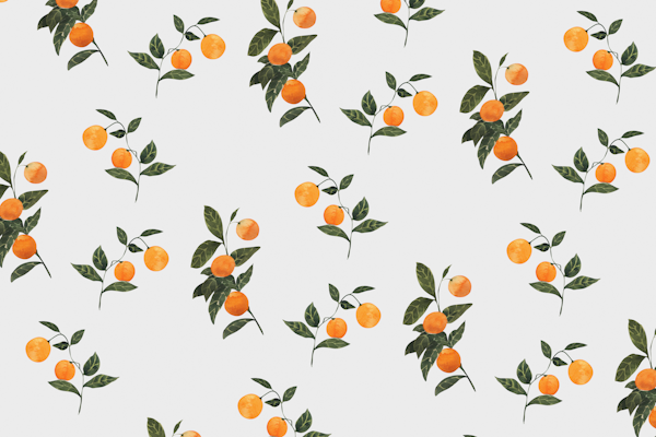 Sunkissed Oranges on Light Gray