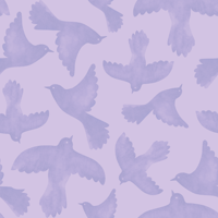 Birds Soaring Lilac ταπετσαρία