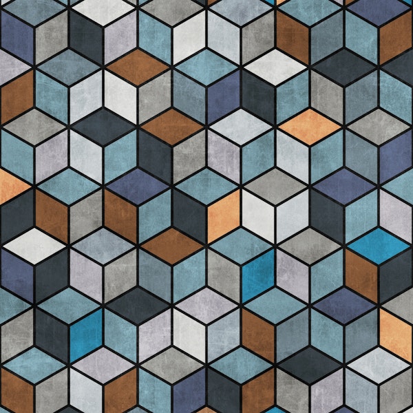 Colorful Concrete Cubes - BGB