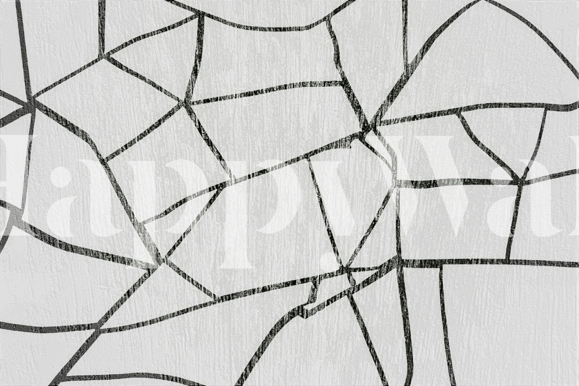 Contemporary Terrazzo Canvas wallpaper in a room