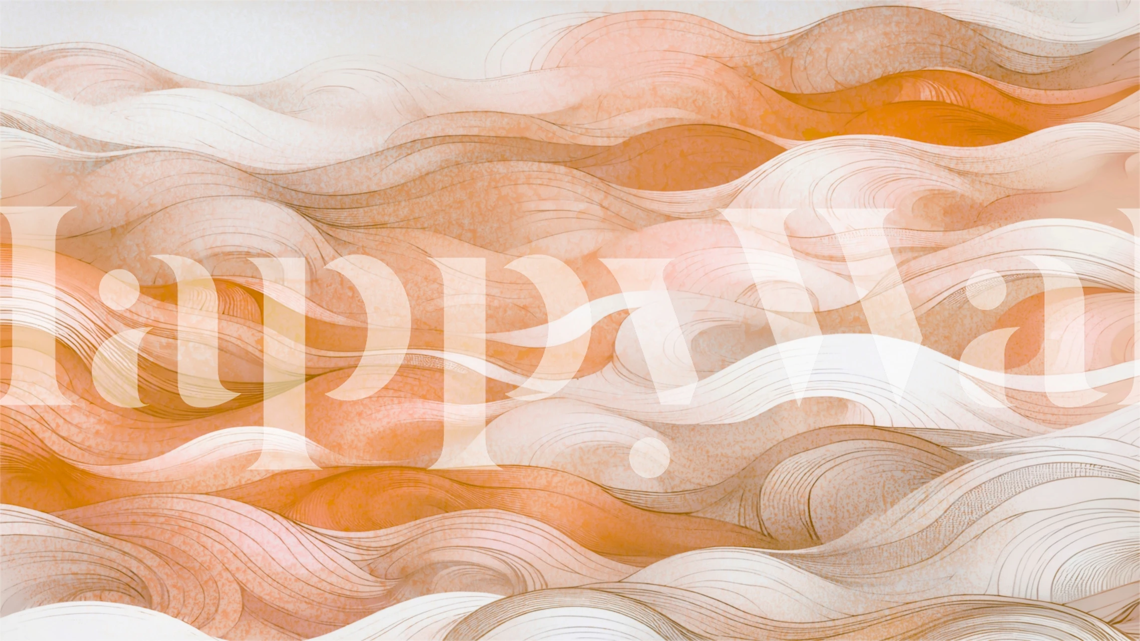 Amber Waves of Grace wallpaper displayed in a room