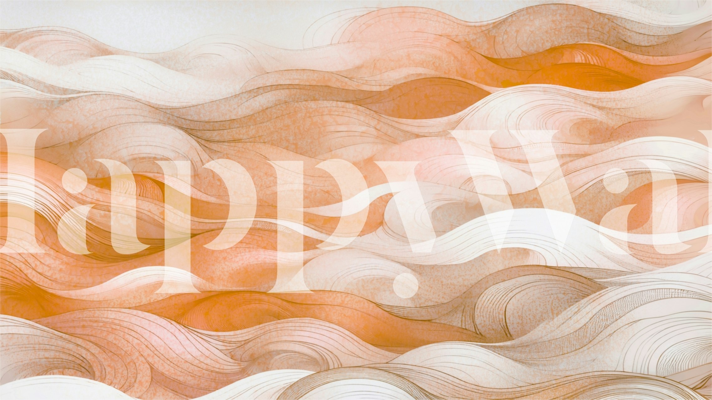 Amber Waves of Grace wallpaper displayed in a room