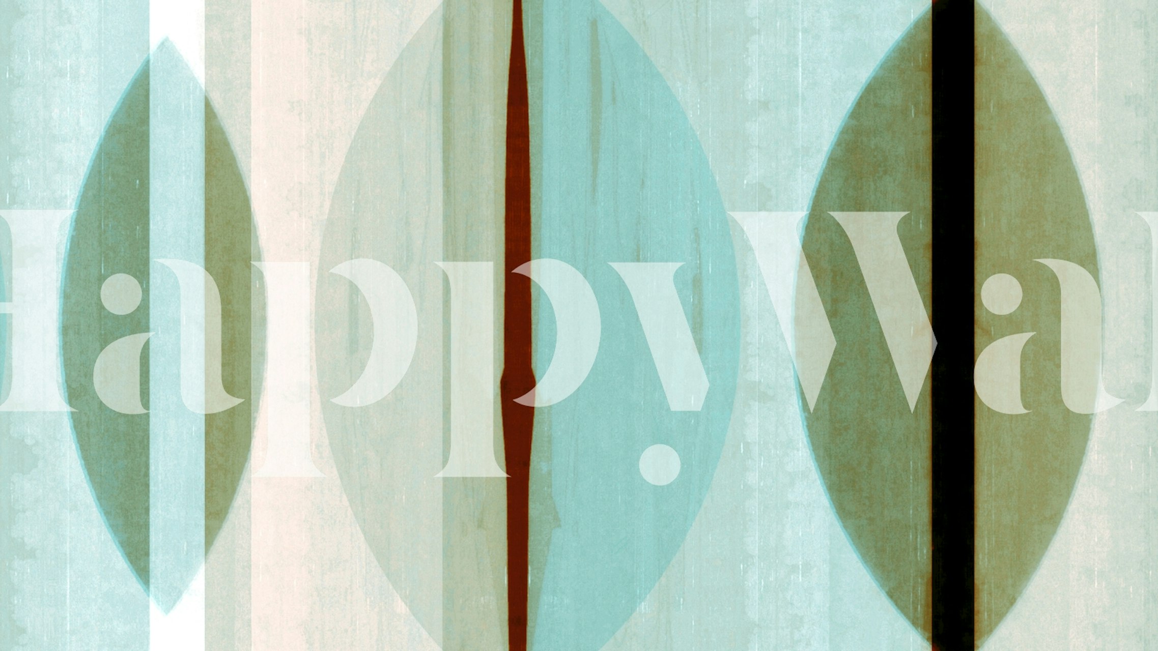 Geometric patterns with cool blue and earthy tones wallpaper