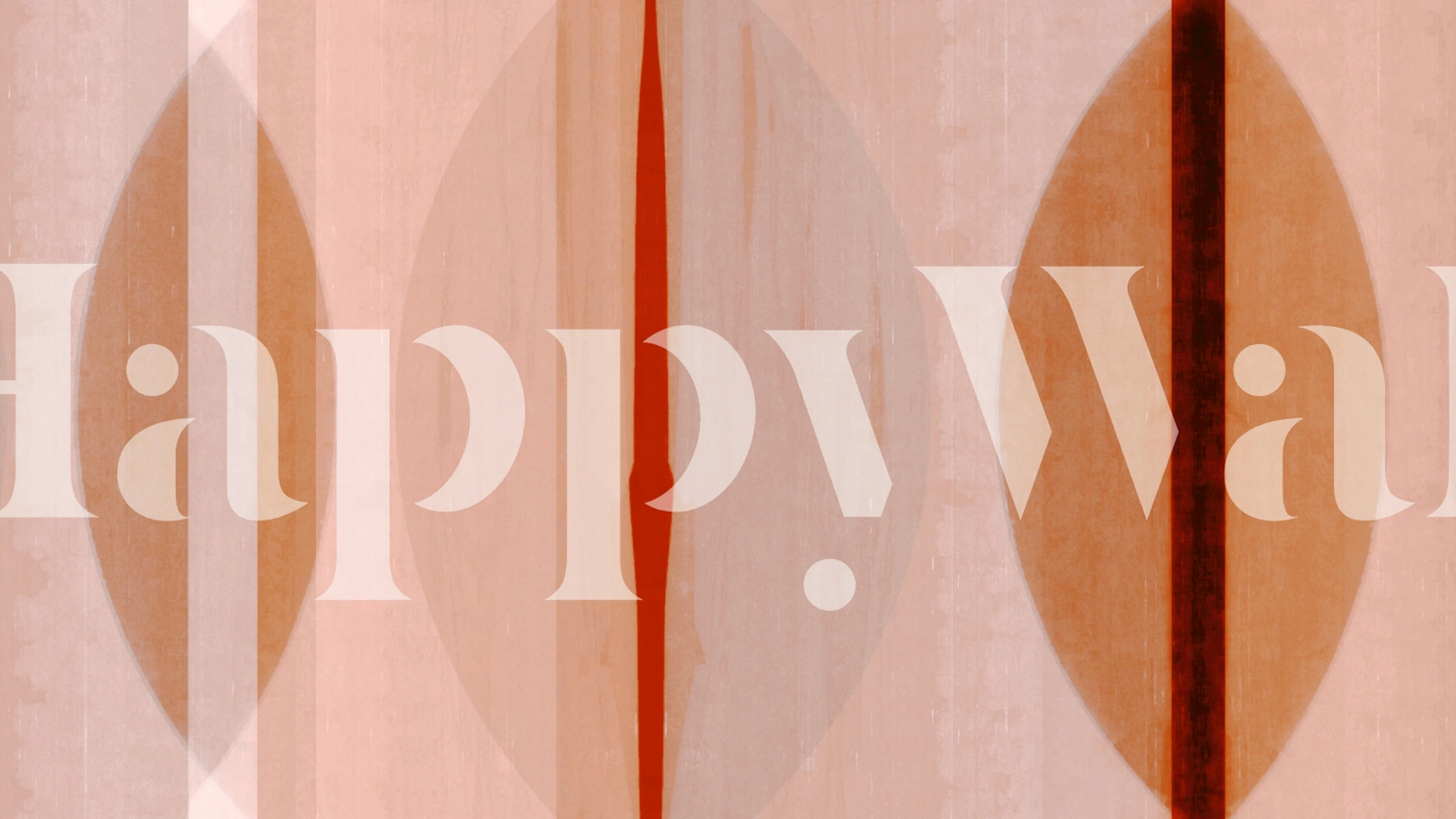 Warm geometric elegance wallpaper in a room