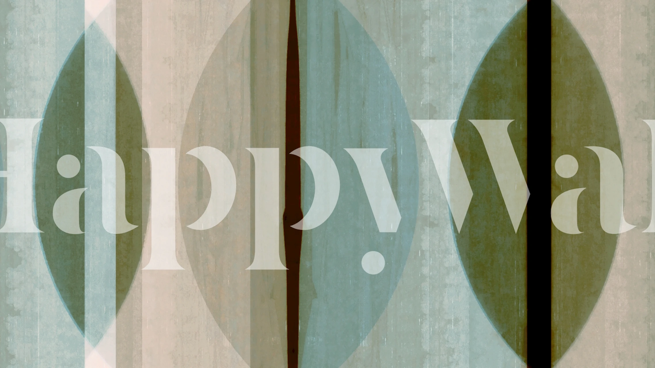 Tapeta Minimalist Retro Shapes wyświetlona w pokoju