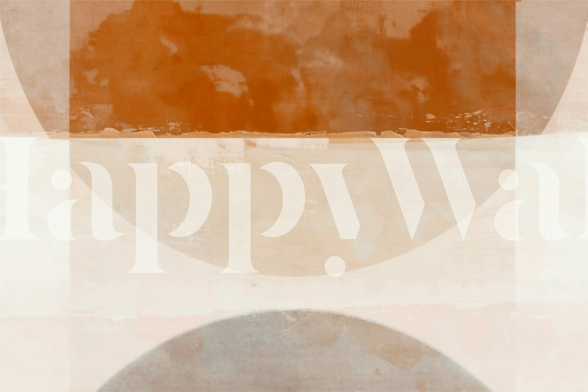 Geometric pattern in sandy tones, cream and brown wallpaper