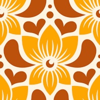 Yellow Brown Autumn Flowers tapete