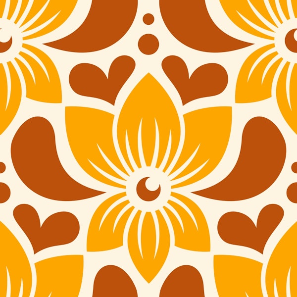 Yellow Brown Autumn Flowers