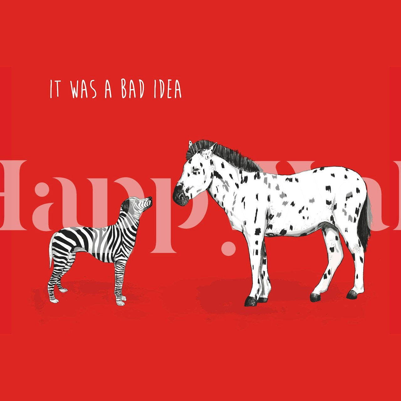 Bad Idea whimsical wallpaper design