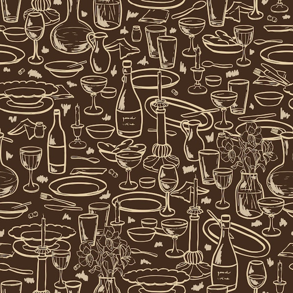 Linework bottles & dishes XL – brown beige