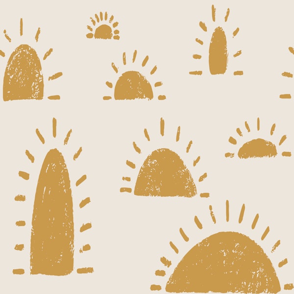 Boho Summer Gold Sun Print