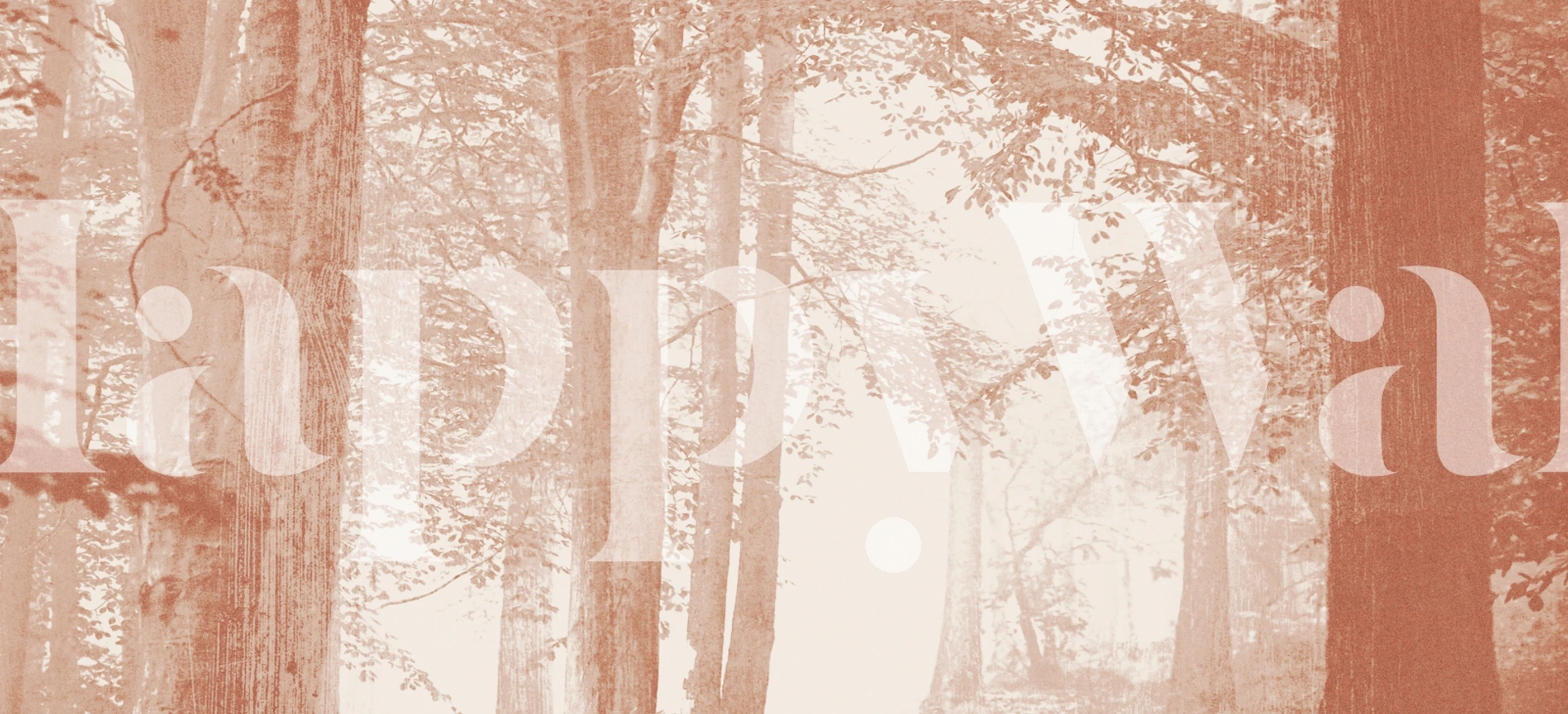 Autumn Whispering Woods tapet i et rom