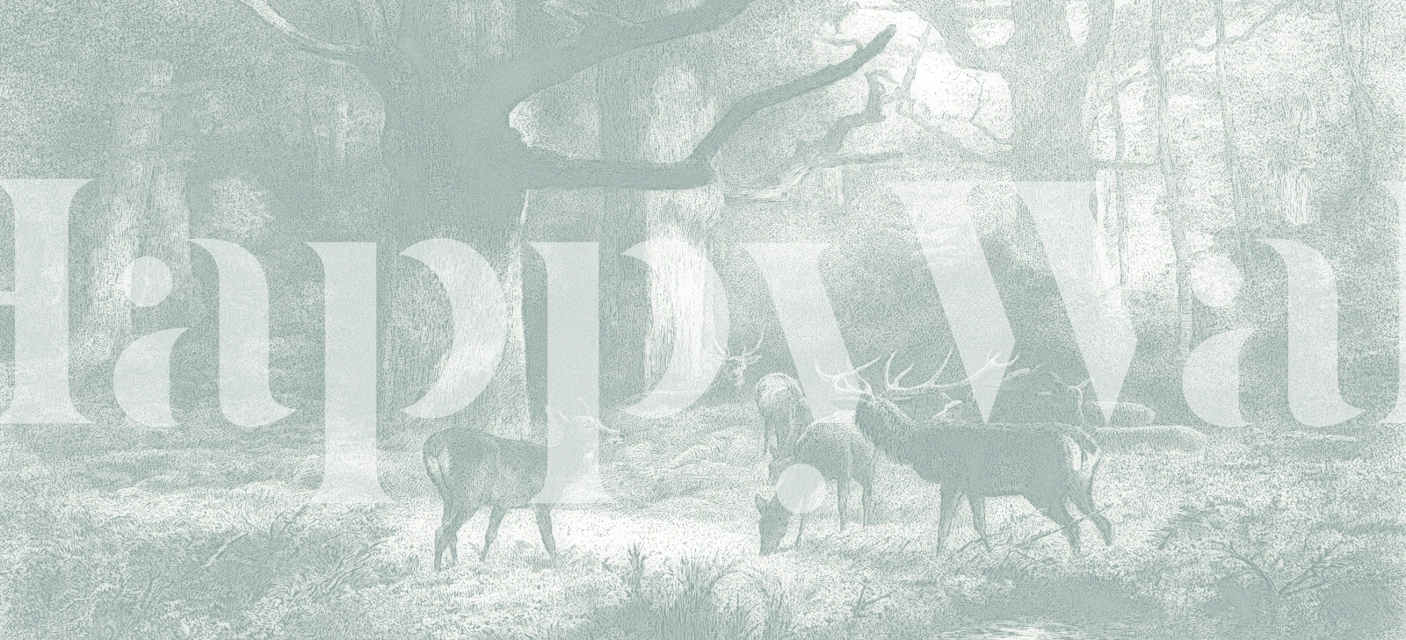 Tapeta Tranquil Woodland Realm v pokoji