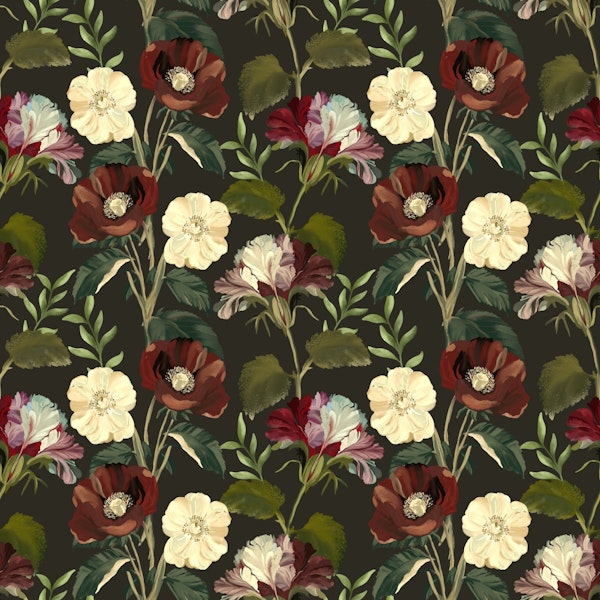 Midnight Floral Fantasy