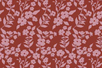 Burgundy Flowers Shape papiers peint