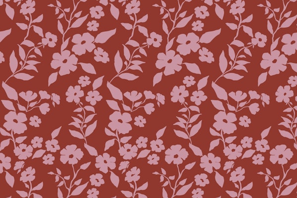 Burgundy Flowers Shape