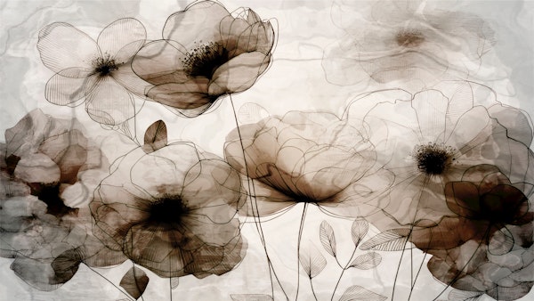 Ethereal Floral Sketch