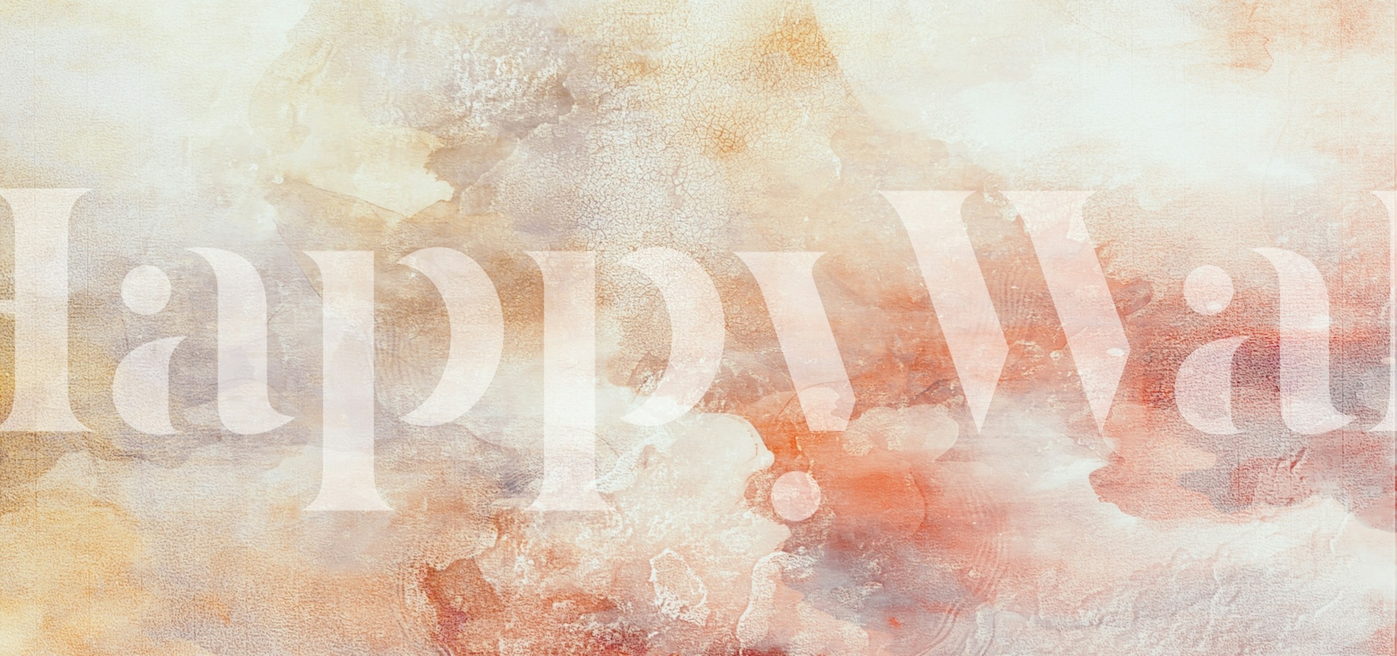 Abstract pattern in soft rose gold and cream colors wallpaper