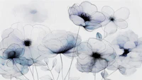 Ink Blossom Contours wallpaper