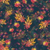 Maximalist Bold Garden Teal ταπετσαρία