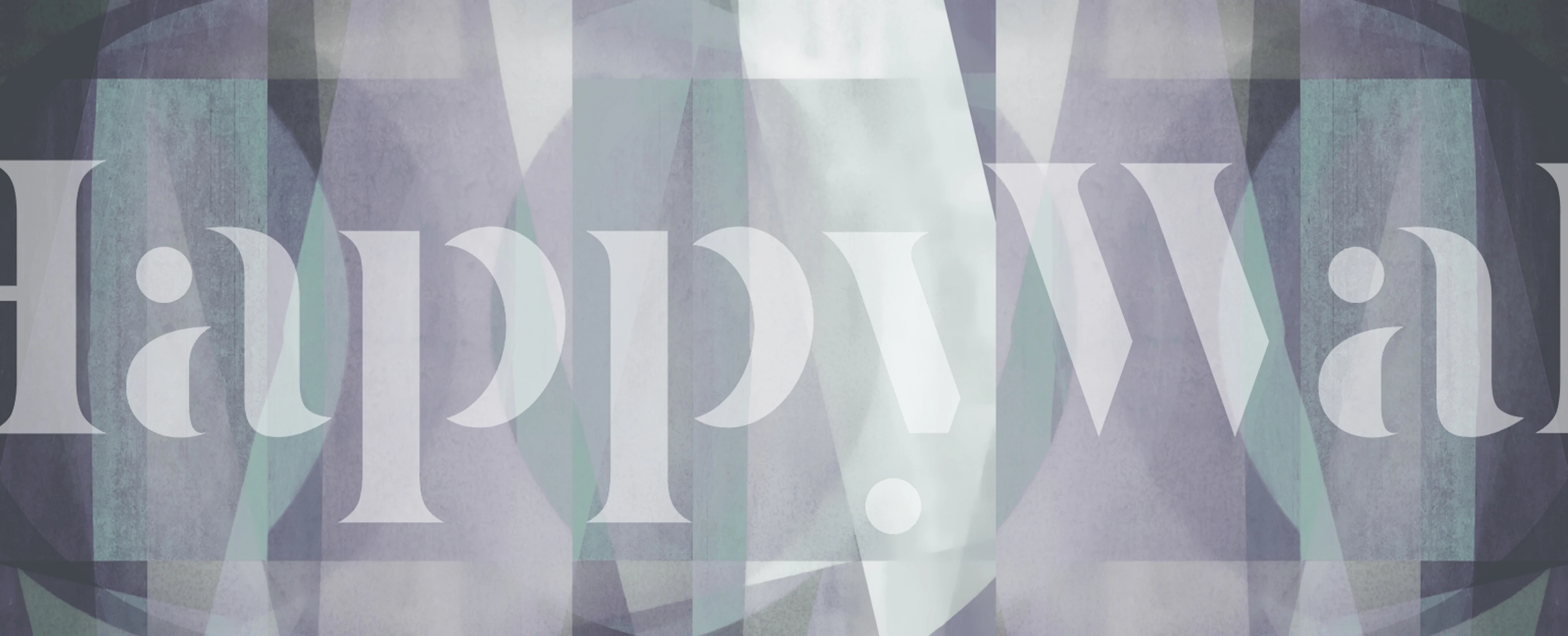 Geometric Bauhaus wallpaper in soft gray and teal hues