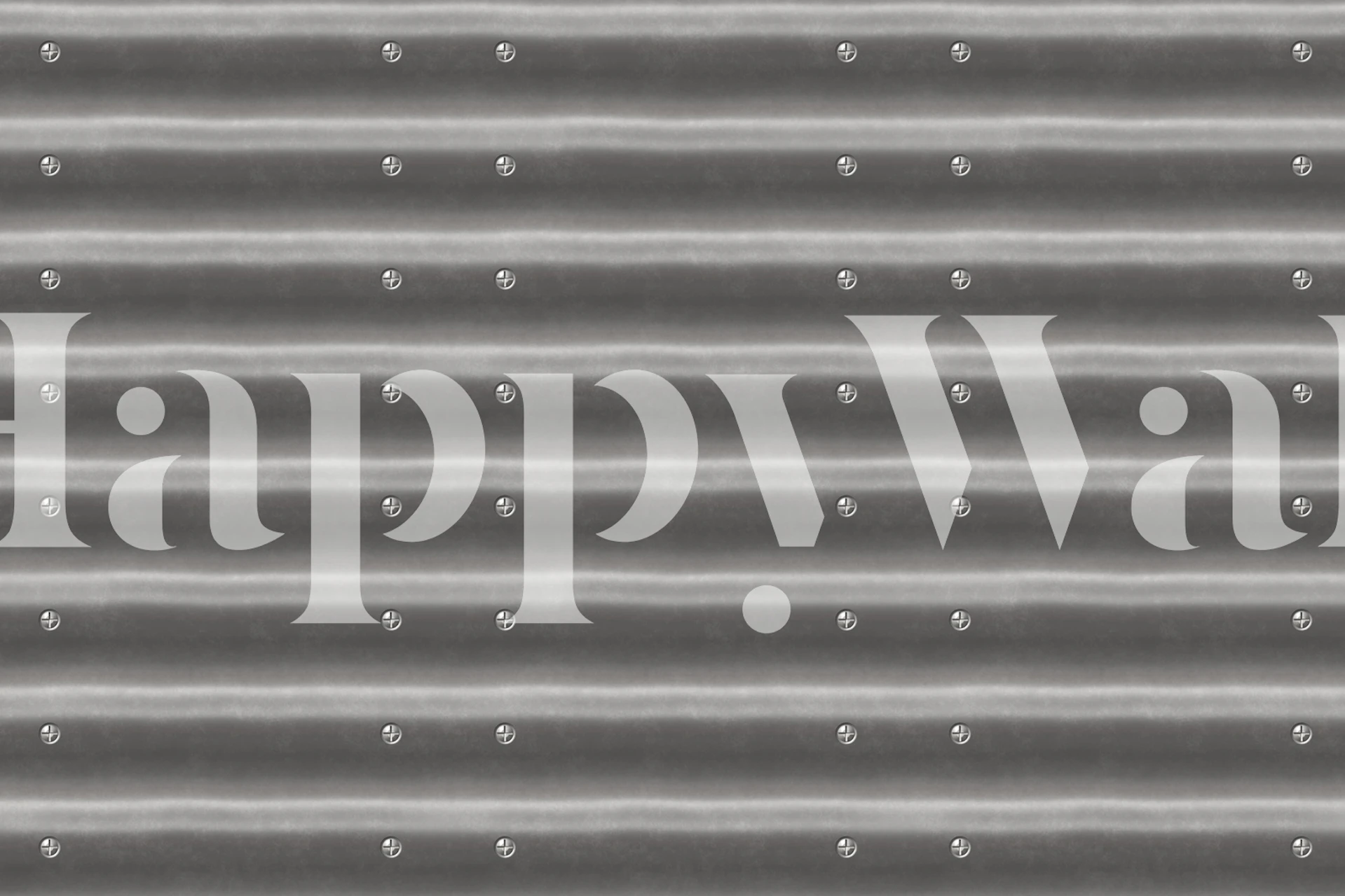 Carta da parati Corrugated Metal in una stanza