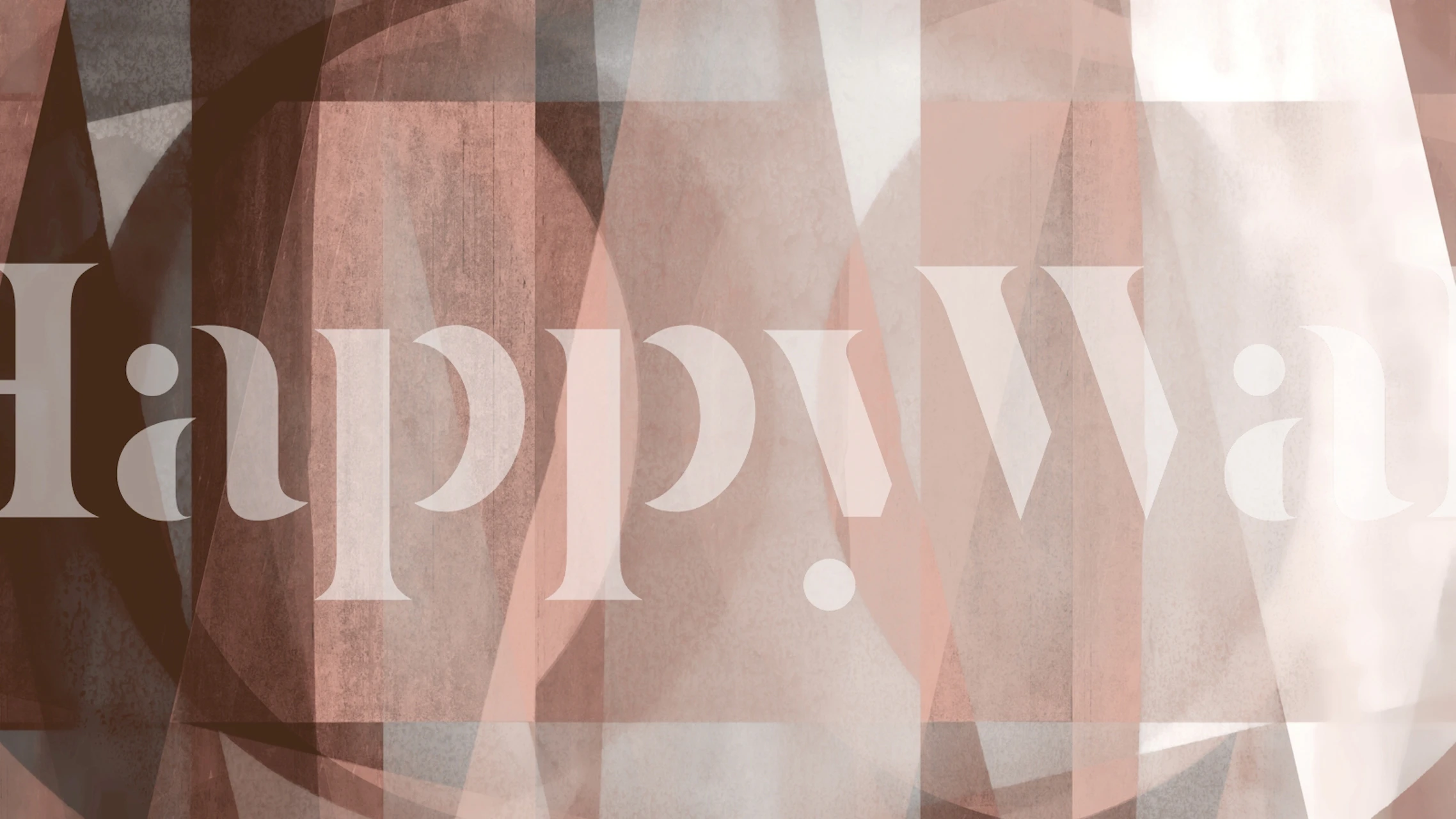 Earthy geometric Bauhaus shapes-tapetti huoneessa