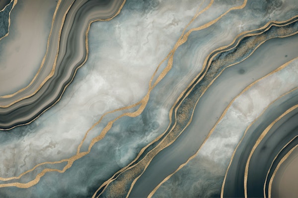 Marbled Elegance Timeless Luxury Teal Gold