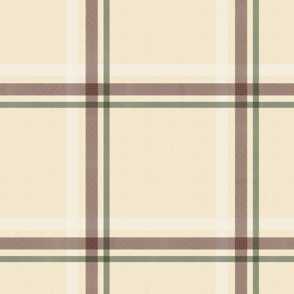Winter Plaid Cream