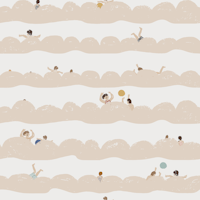 Playful Beachside Vibes for Kids.Unisex tapete