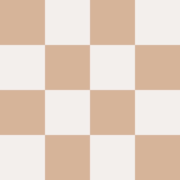 Scandi Checkerboard - Cream - Large