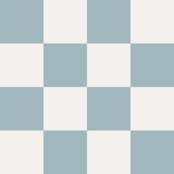 Scandi Checkerboard - Blue - Large