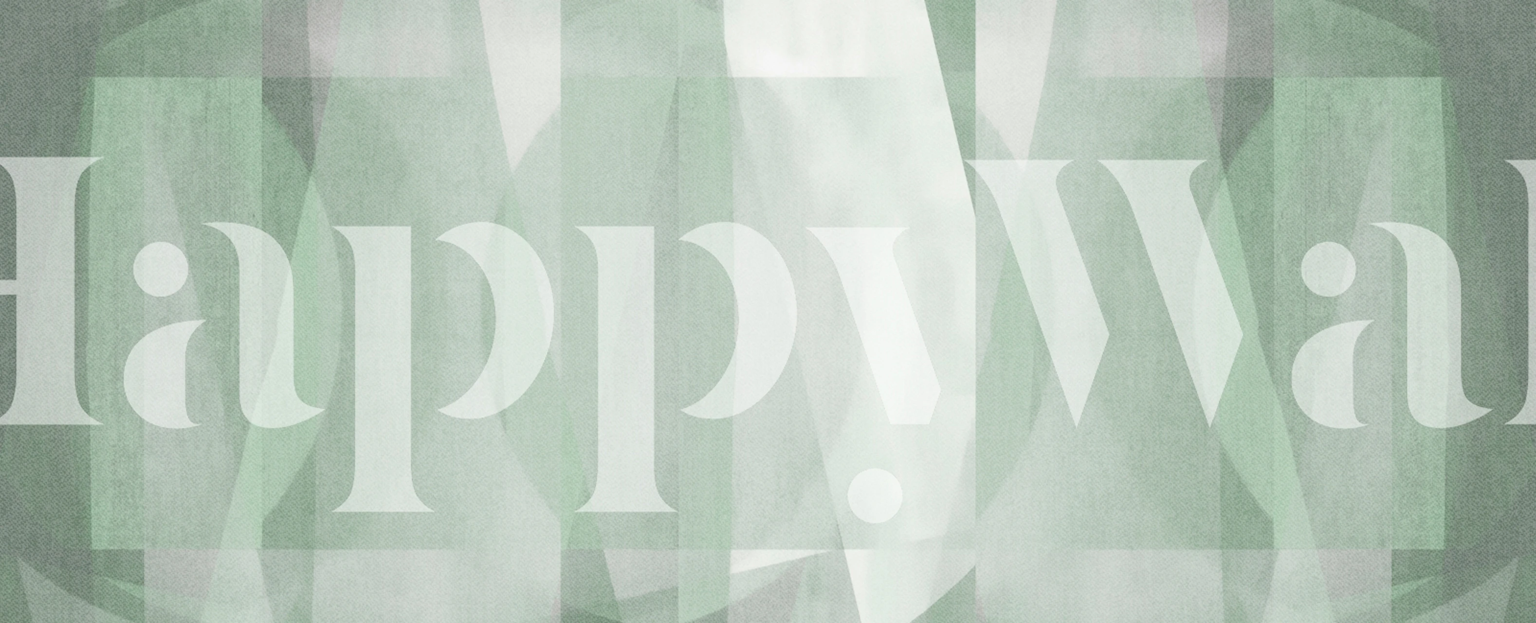 Geometric pattern wallpaper in soft green tones, modern style wallpaper