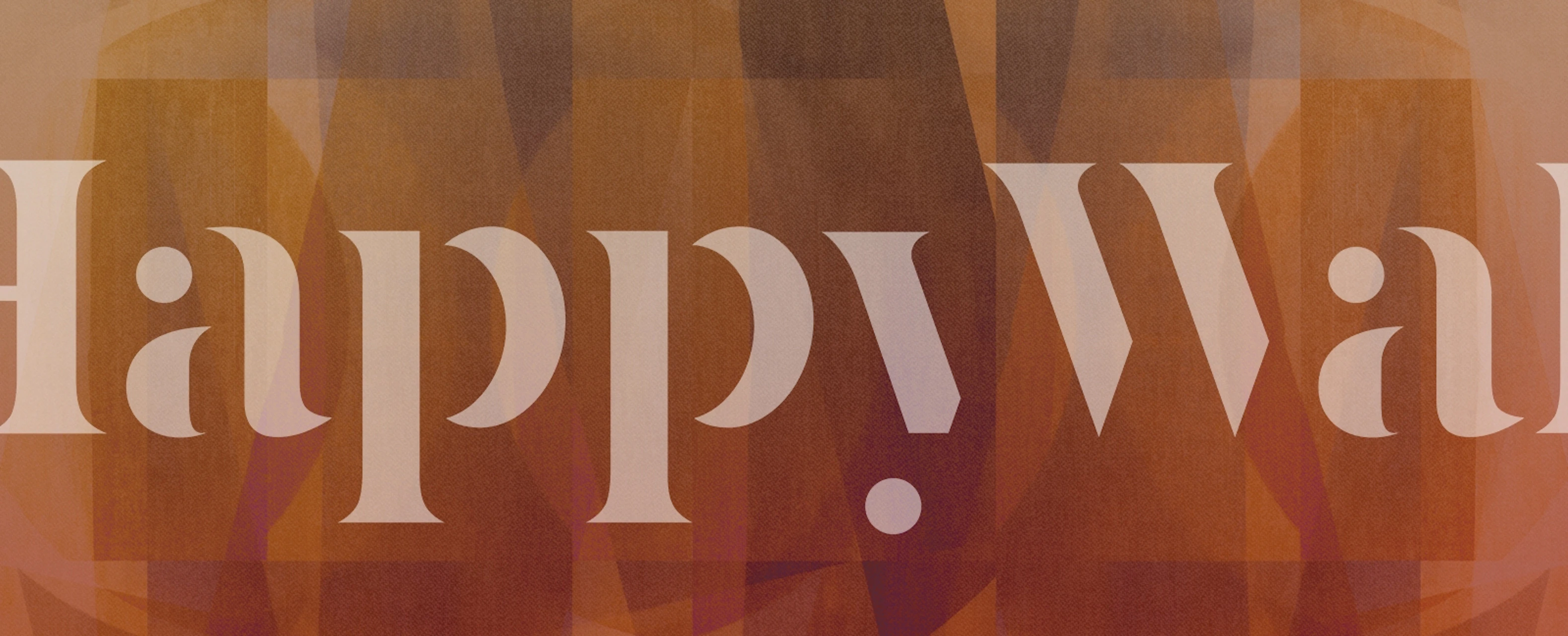 Amber Abstract Bauhaus Mosaic tapet i et rum