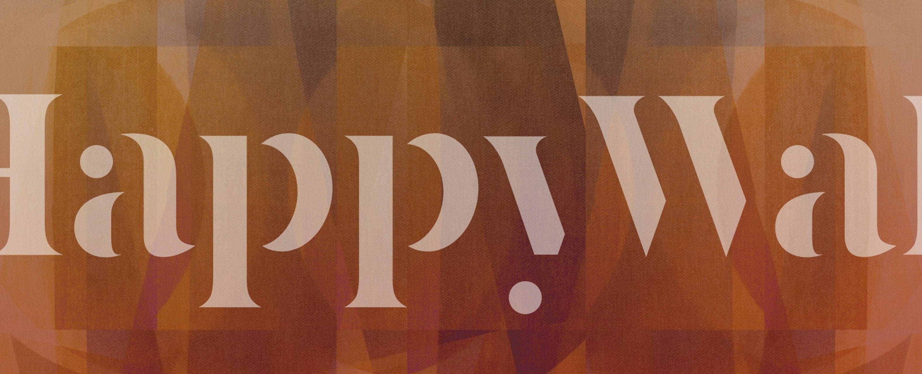 Amber Abstract Bauhaus Mosaic wallpaper in a room