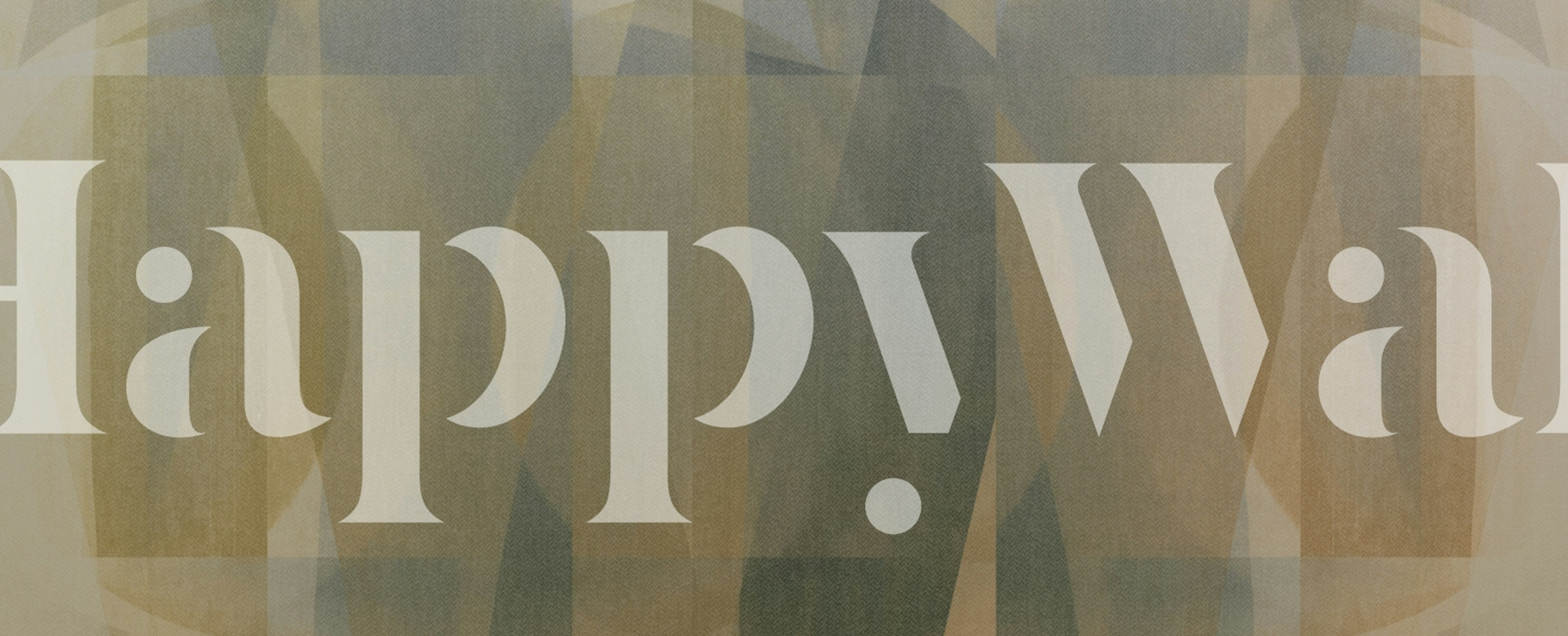 Artisanal Hue Bauhaus Canvas wallpaper in a room